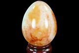Colorful Carnelian Agate Egg - Crystal Pocket #91524-1